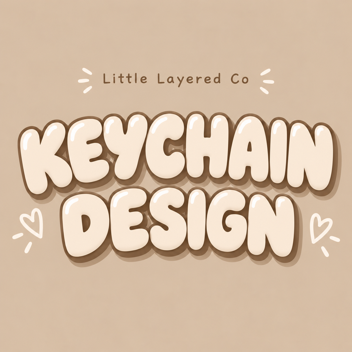 Custom Logo Keychain – Design Only